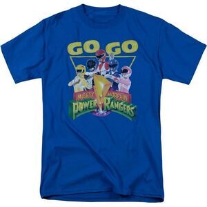 Mighty Morphin Power Rangers Mens Go Go T-Shirt / Royal Blue